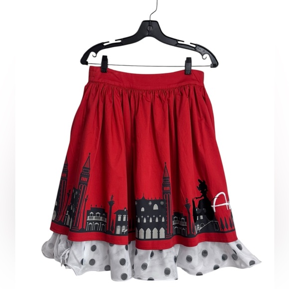 Disney The Dress Shop Italy Arrivederci Skirt Minnie Red...